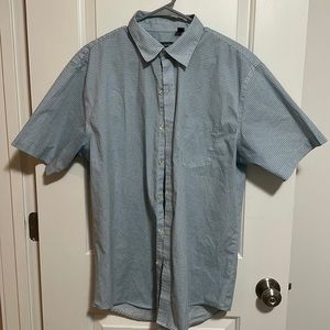 Men’s Printed Short Sleeve Button Down Shirt
